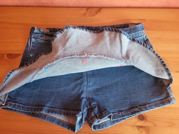 Short jupe en jean et ajustable - photo numéro 5