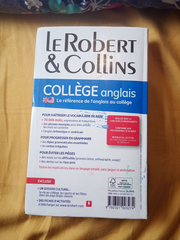Dictionnaire collège anglais - photo numéro 2