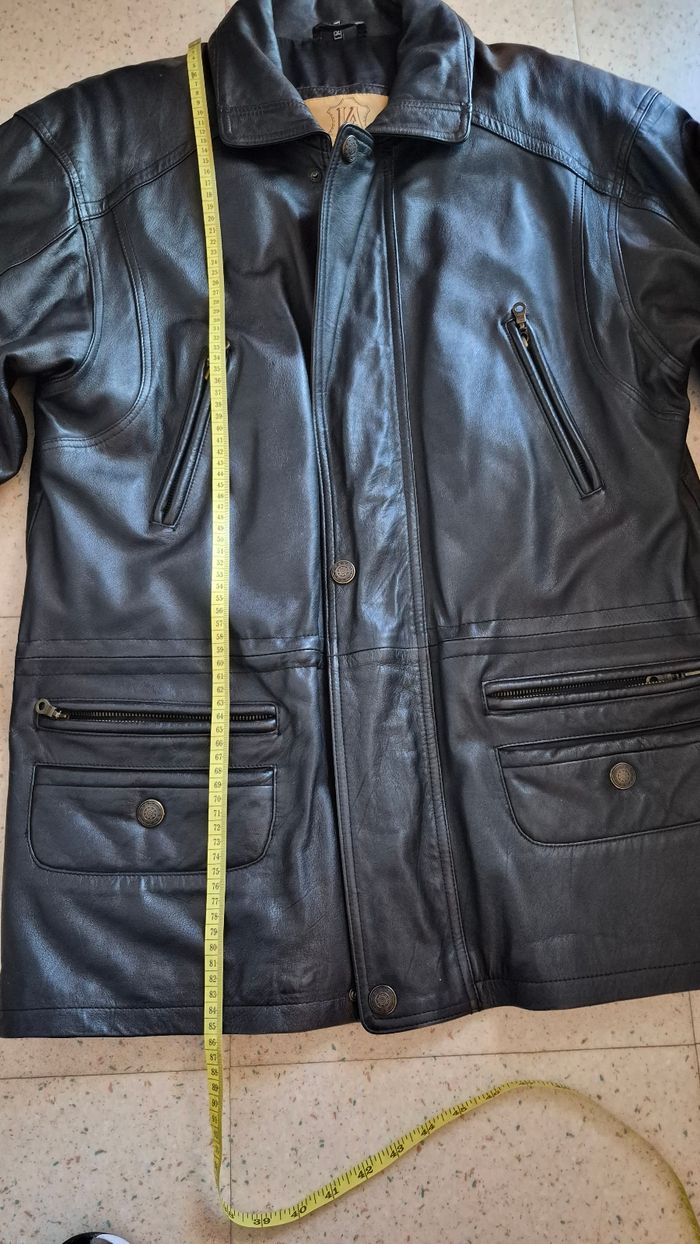 Veste en cuir marque la leather art ta - photo numéro 8