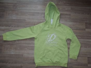 Sweat à capuche vert kiwi Domyos 8 ans (SW2)