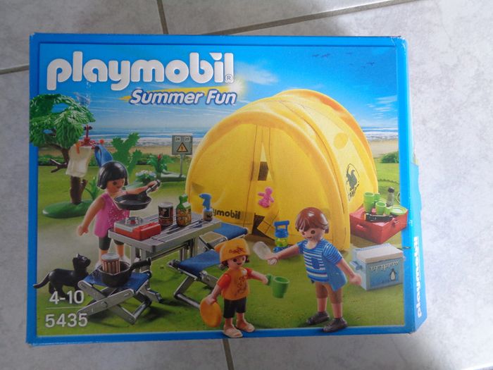 Famille et tente de camping - summer fun - playmobil 5435
