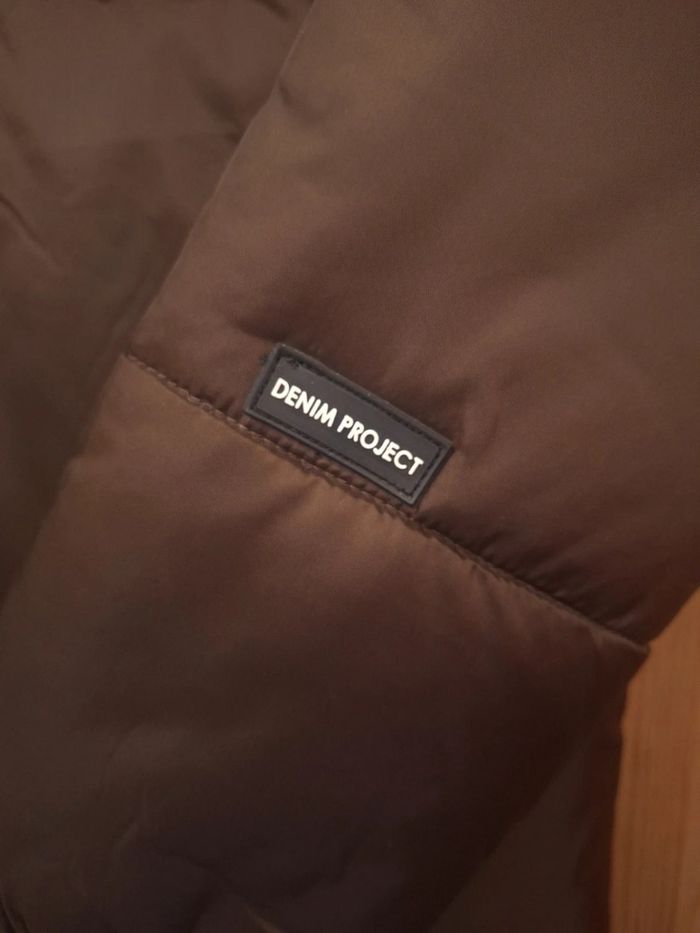 Veste mi saison denim projet marron et noir unisexe - taille S (8) - photo numéro 7