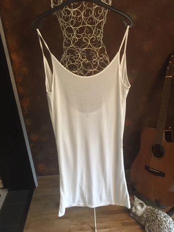 Jolie blouse tunique blanche xl