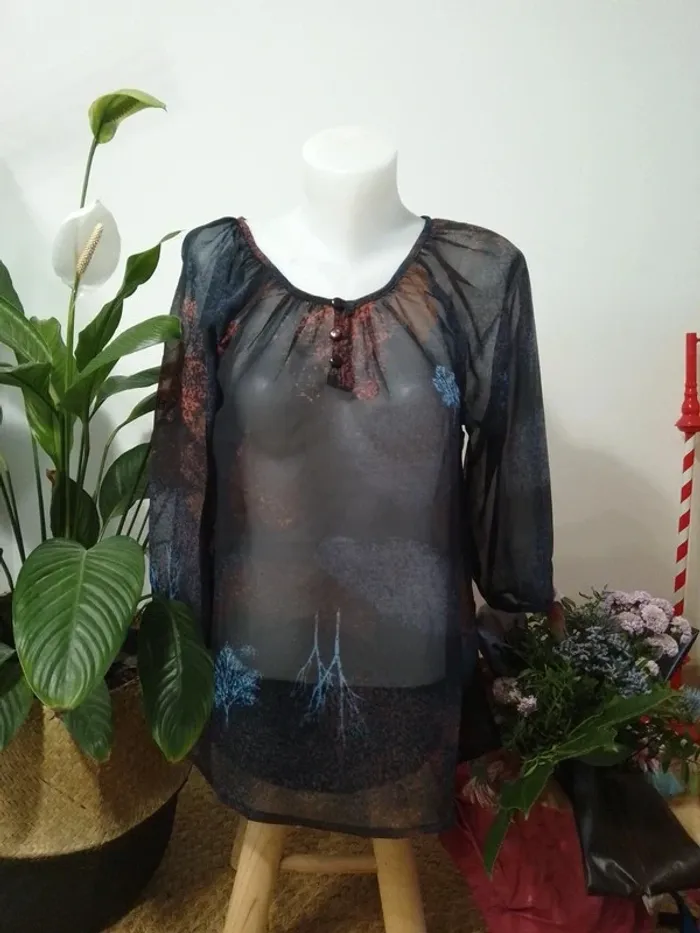 Tunique légèrement transparente Sirup taille S - 100% polyester