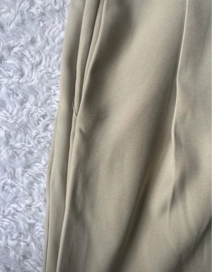 Pantalon taille haute fluide vert clair taille 42 - photo numéro 2