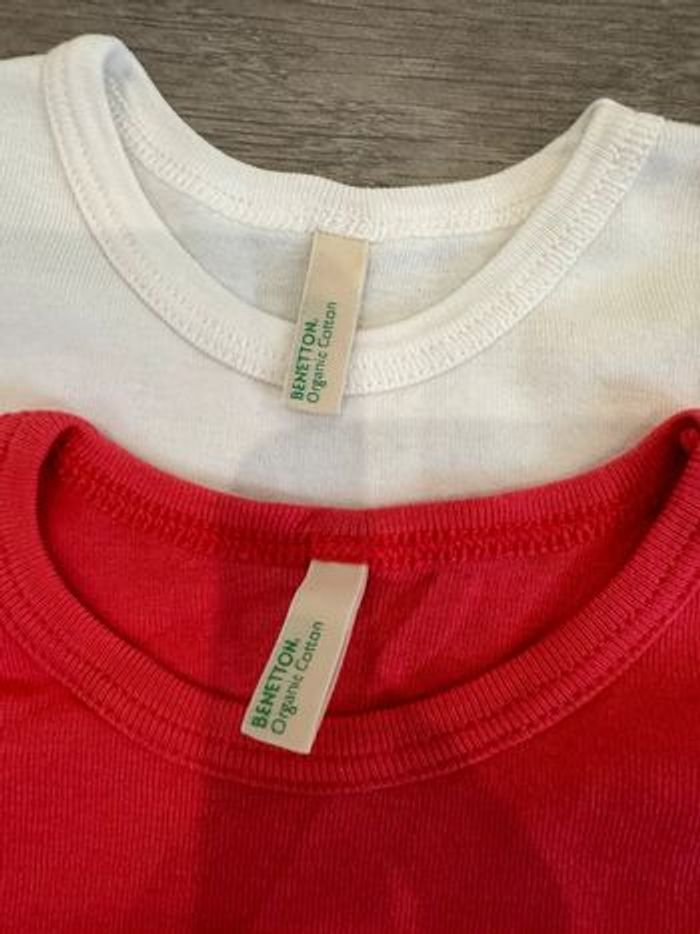 Lot 2 T shirt Benetton 3-4ans - photo numéro 2