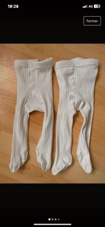 Lot 2 collants 3/6 mois