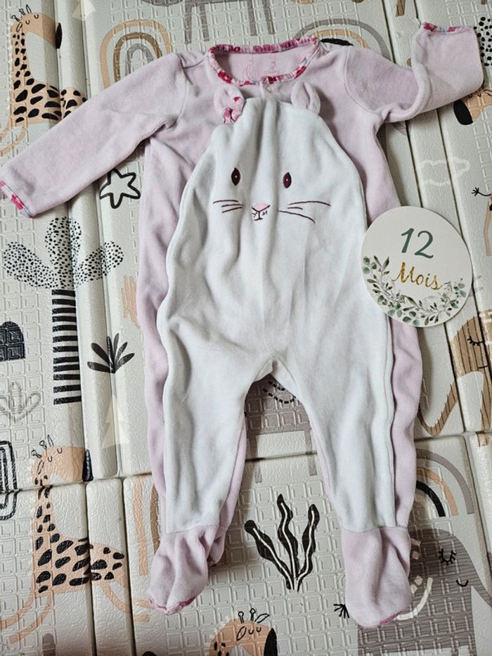 Pyjama lapin 12 mois