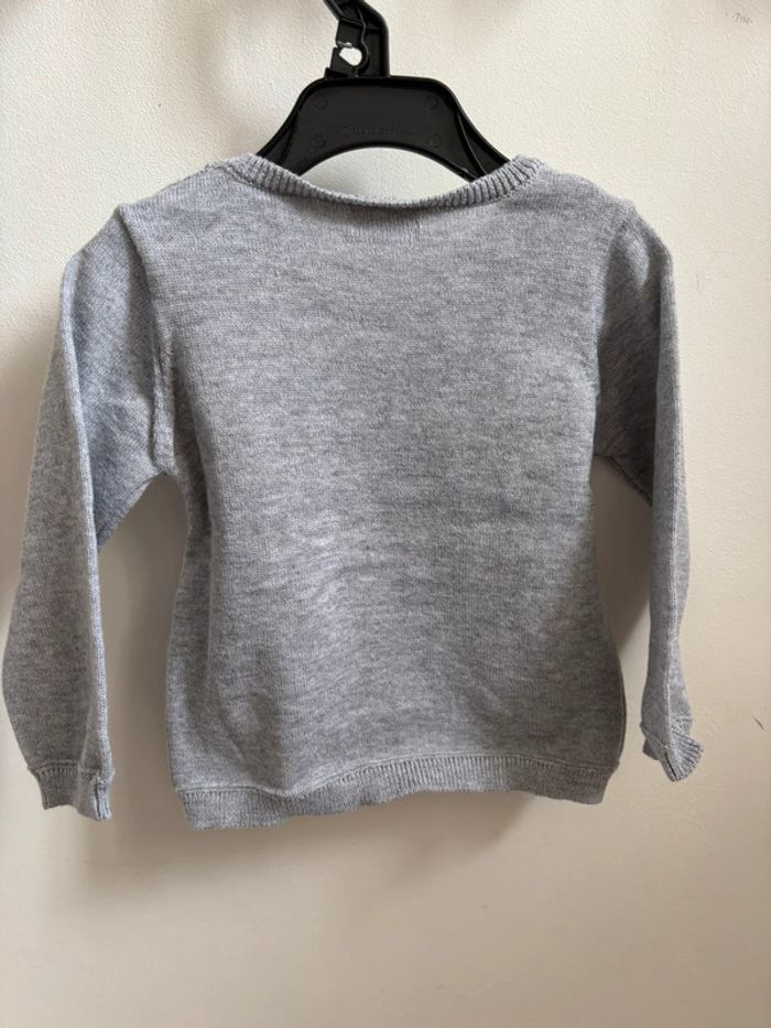 Pull gris licorne 9 mois - photo numéro 5