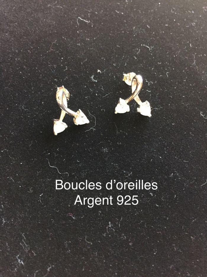 Boucles d’oreilles argent 925