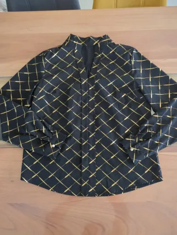 Chemisier blouse noir et doré neuf taille M neuf