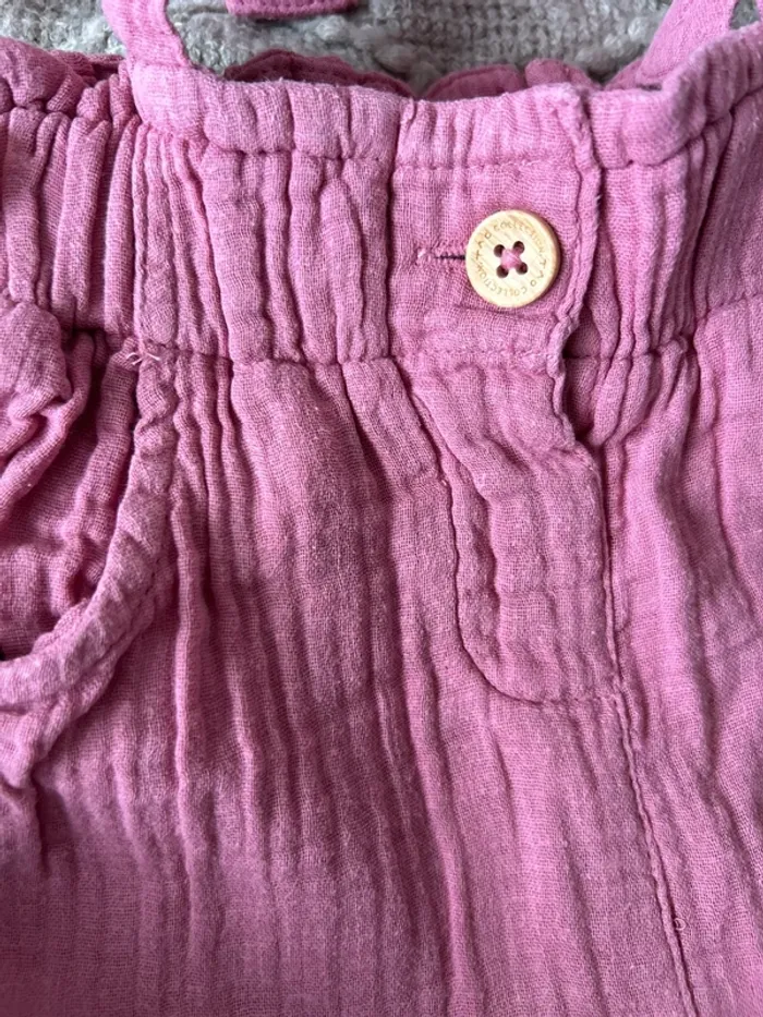 Pantalon rose floral 18 mois - photo numéro 4