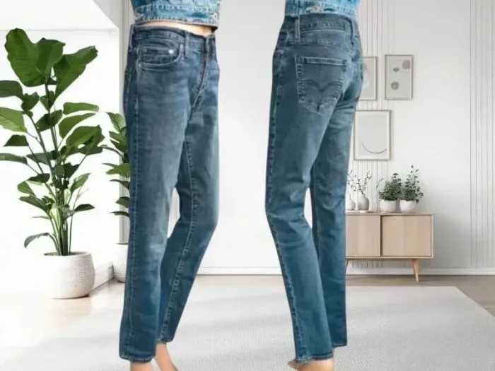 Jean Levis Strauss 511 ,coupe slim ,taille basse ,stretch - photo numéro 3