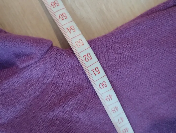 Pull col v violet Cache Cache taille XS - photo numéro 5
