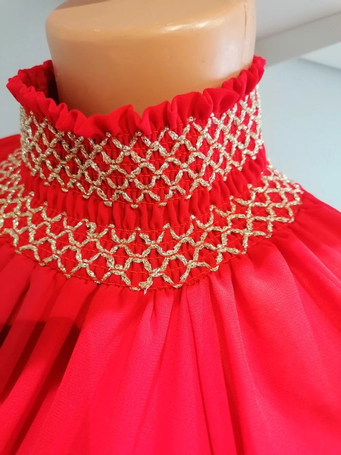 Blouse rouge argentée TU (idéal 38 au 42 - photo numéro 3