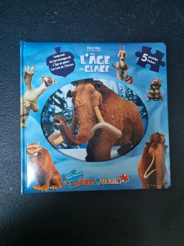 Livre puzzle l'âge de glace