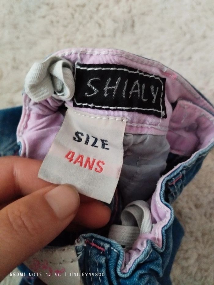 Magnifique jupe en jean taille 4 ans - photo numéro 4