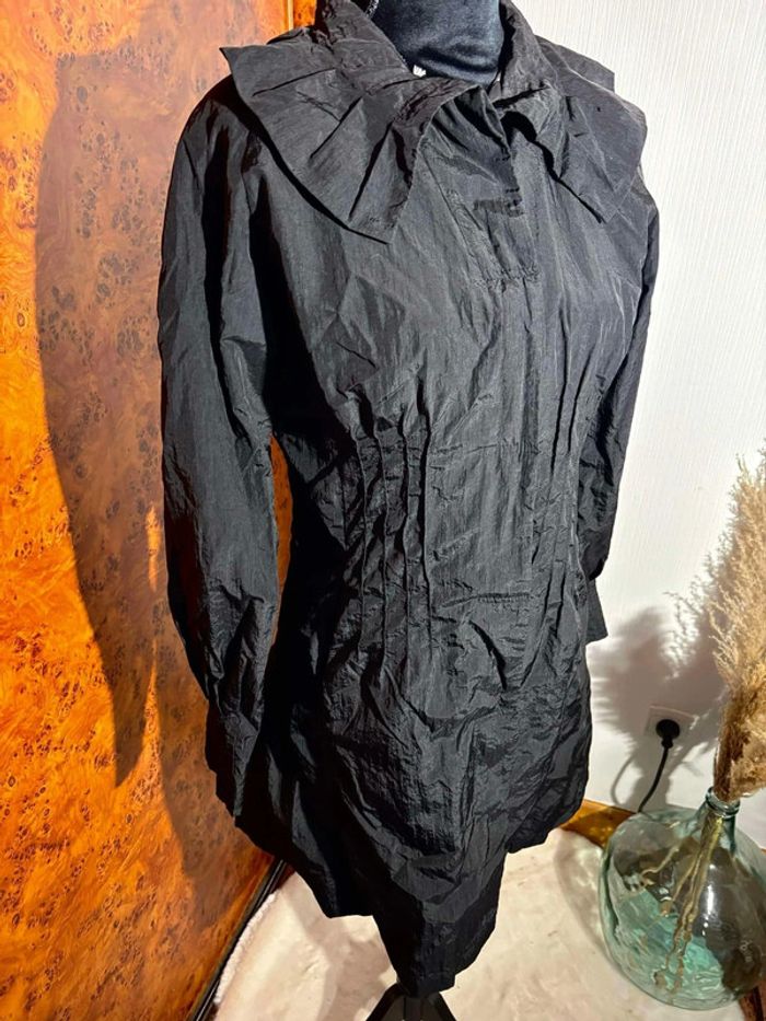 Imperméable Tissaia Noir Taille 40 - #manteauhiver #manteaufemme - photo numéro 2