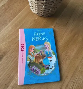 Livre bibliothèque rose 6/8 ans La reine des neiges