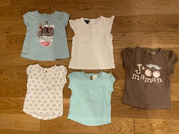 5 tee shirts 6 mois