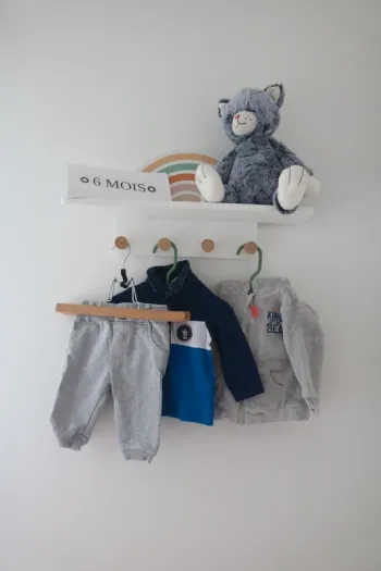 Ensemble haut/jogging Mes petits cailloux et gilet Tex 6 mois