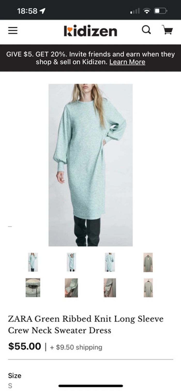 Robe pull longue Zara - photo numéro 10