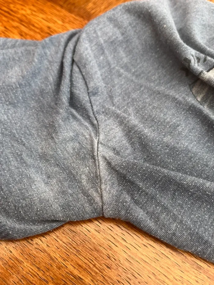 T shirt chiné bleu - photo numéro 6
