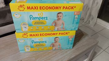 2 Maxi pack Pampers premium protection taille 3