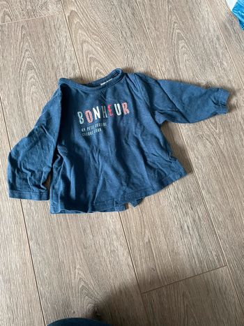 Tee shirt manches longues en 3 mois
