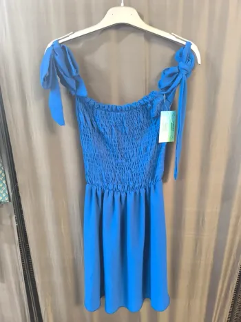 303797 robe bleue femme M sans marque