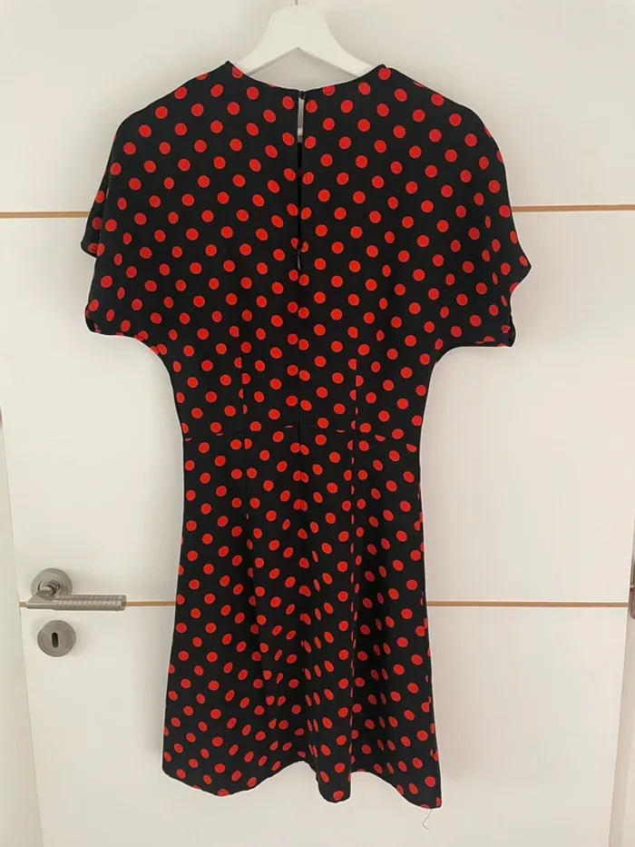 Robe noire à pois rouge 34 Etam - photo numéro 4