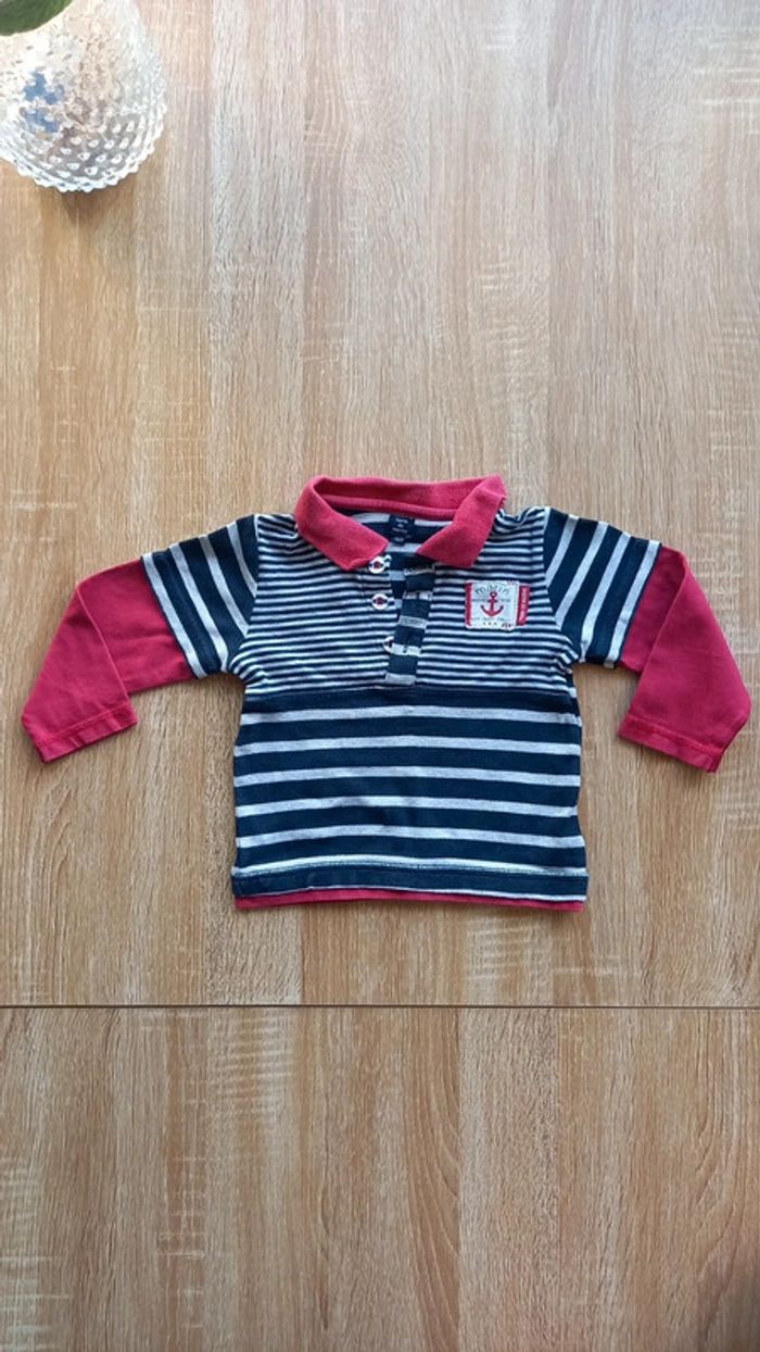 Lot de 5 pulls +1 t-shirt col polo 18 mois - photo numéro 5