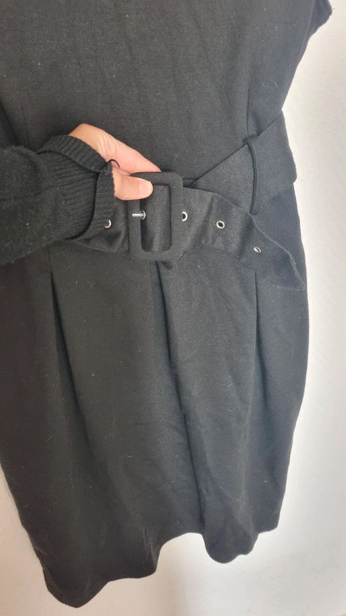 Robe noir avec ceinture - photo numéro 2