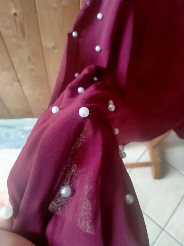 Blouse bordeaux Shein Curve Taille XL - photo numéro 3