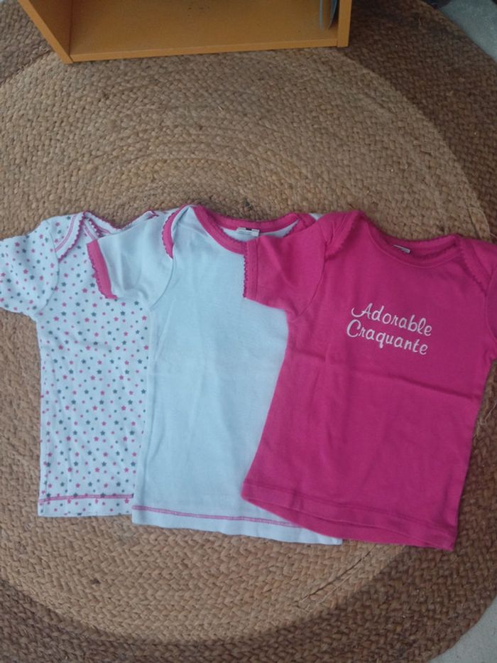 🌹lot de 3 maillots de corps tissaia24 mois 🌹