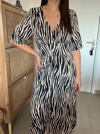 Robe longue zébrée Ema Blues