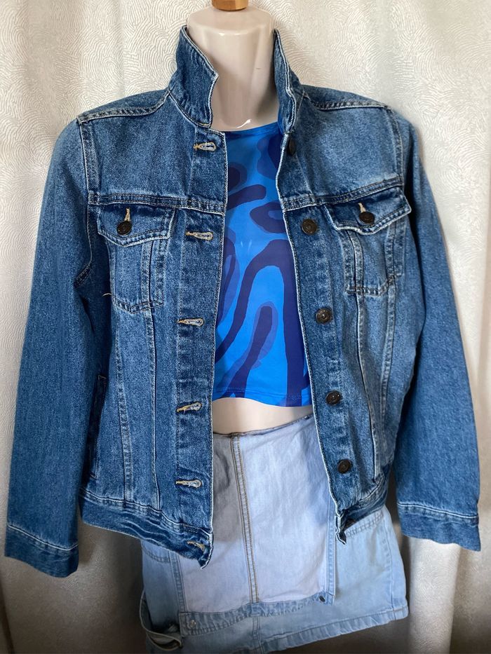 Veste en jeans coton denim bleu 12/14 ans kiabi - photo numéro 1