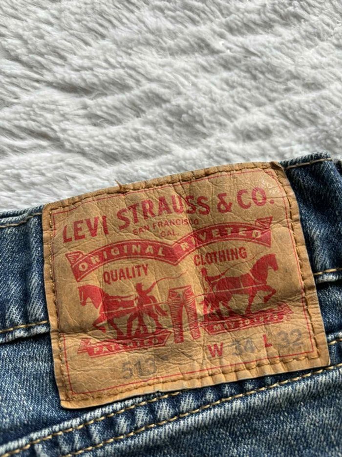 Jean Levi’s 513 Homme W34 (L/44) Coupe Slim Straight Bleu classique 00s y2k - photo numéro 2