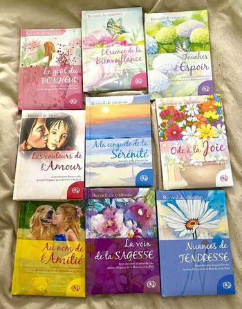 Lot de livres recueil de citations