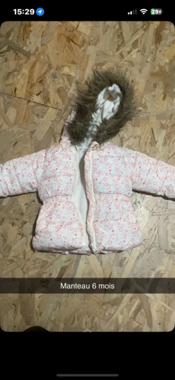 Manteau bébé fille