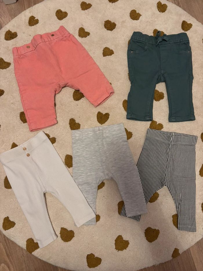 Lot pantalons fille 3 mois