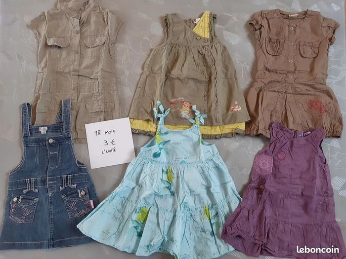Lot vêtements bébé (fille) de 18 mois