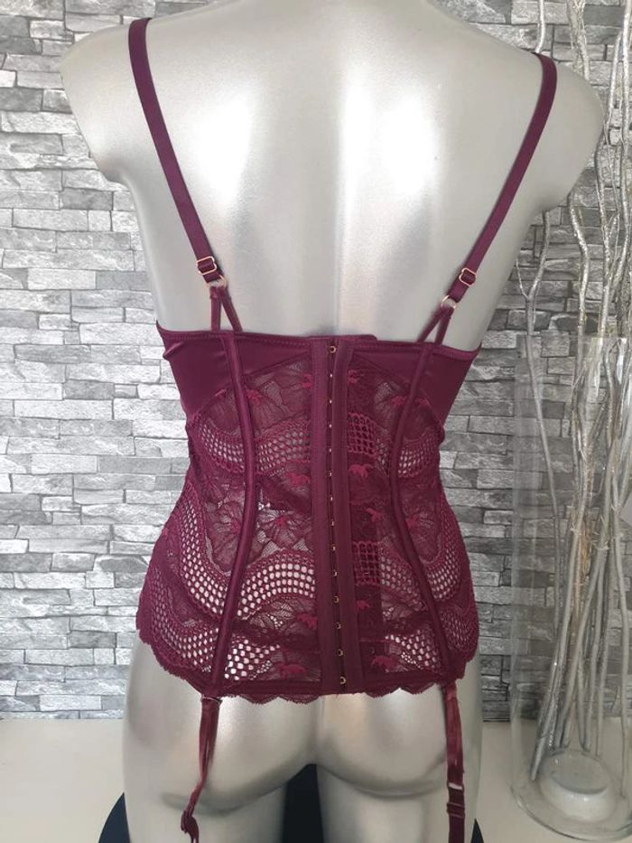 Guêpière sexy prune T90/C - photo numéro 2
