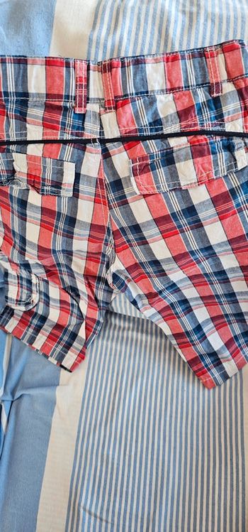 Short carreaux Tom&Jo taille 8 ans ajustable