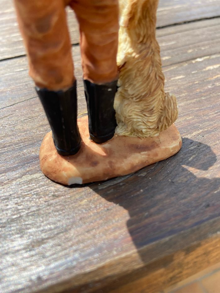 Figurine chasseur avec son chien - photo numéro 3