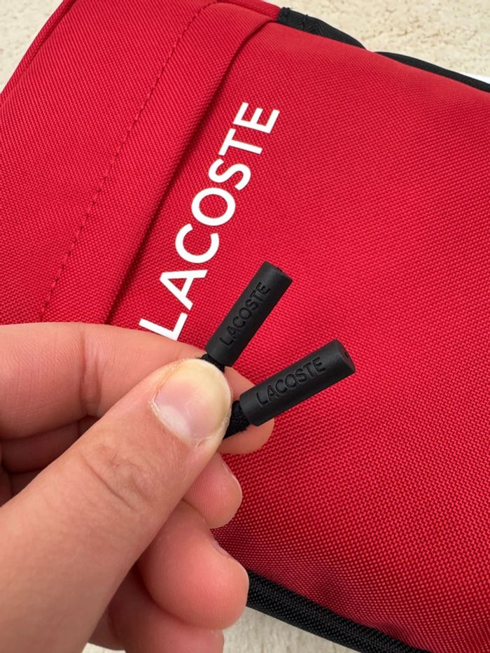 Sacoche Lacoste Neuve Rouge - photo numéro 5