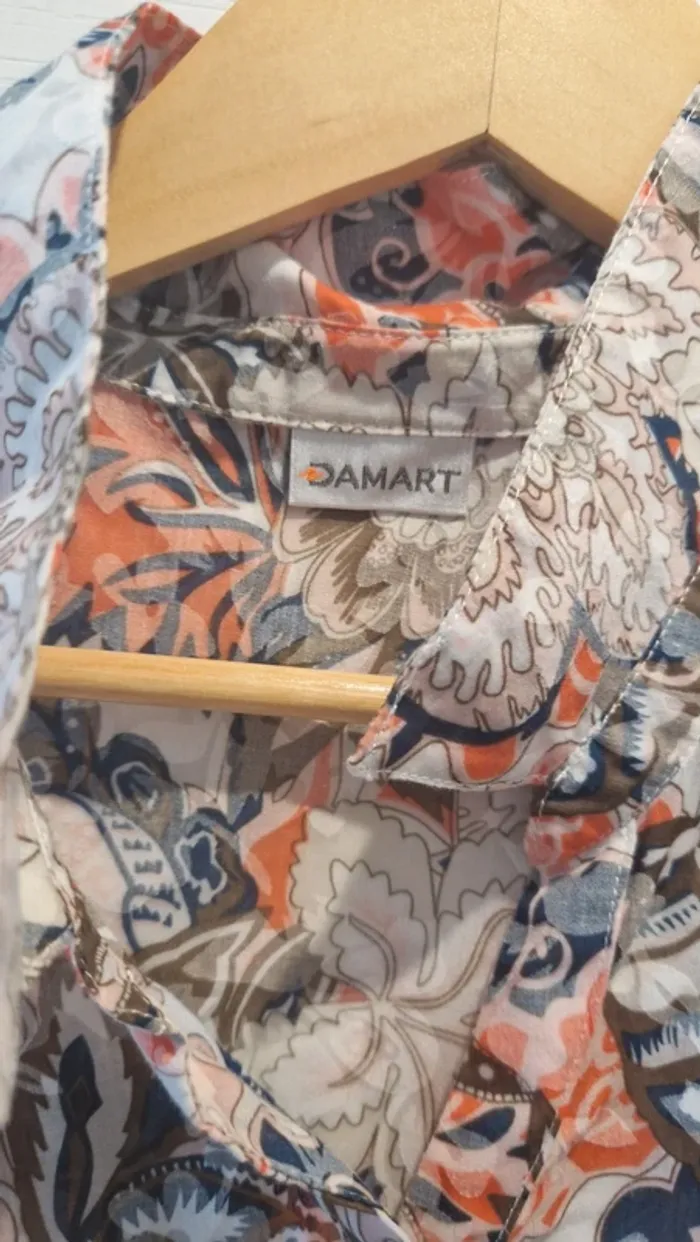 Belle chemise  /blouse vintage damart taille l tres bon etat - photo numéro 2