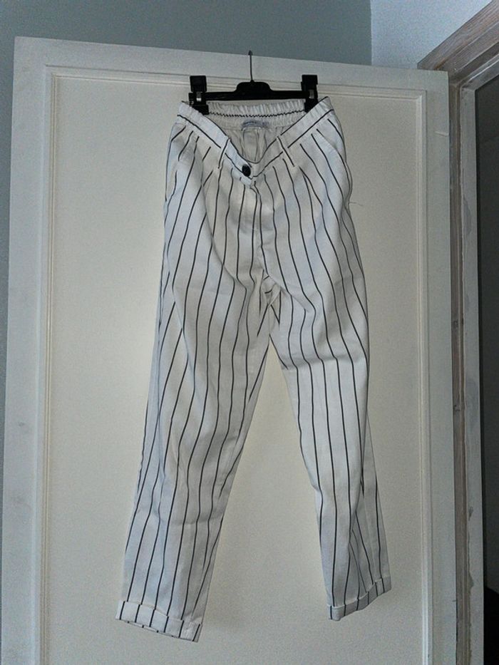 Pantalon blanc Bershka taille S