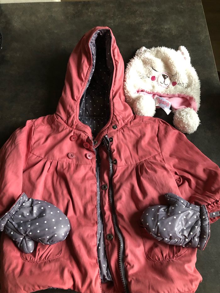 Manteau hiver réversible fille 24 mois - photo numéro 7