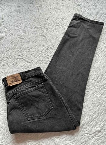 Jean Levi’s 619 regular straight droit taille haute gris anthracite 80/90s vintage Canada W36 XL/46
